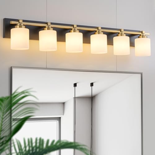 Modern Bathroom Light Fixtures Over Mirror