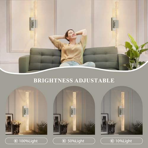Battery Operated Wall Sconces Set of 2