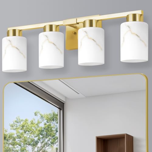 4 Light Bathroom Light Fixtures (4 Count)