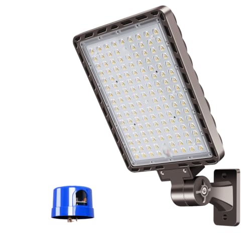 350W LED Parking Lot Light Dusk to Dawn Photocell 52500LM 5000K