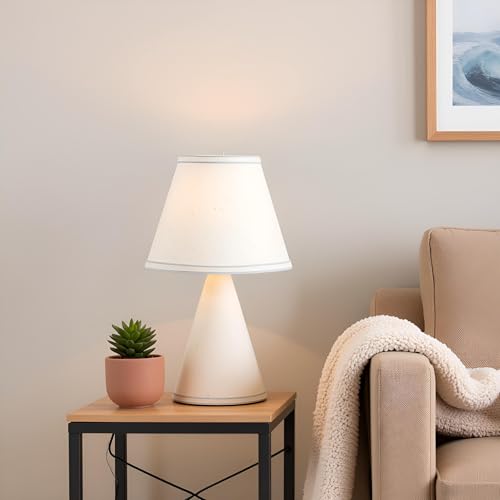 58909 Empire Uno Lamp Shade in Cream with Powder Blue
