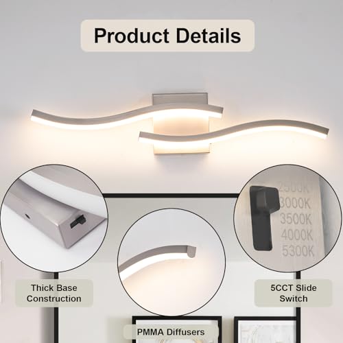 23.62 inch Brushed Nickel LED Vanity Light