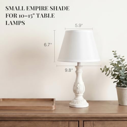 2pcs White Small Lamp Shades (2 Count)