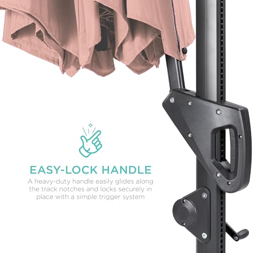 10ft Solar LED Cantilever Patio Umbrella