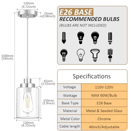 Industrial Pendant Lighting (3 Count)