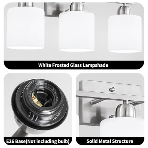 Brushed Nickel Bathroom Light Fixture