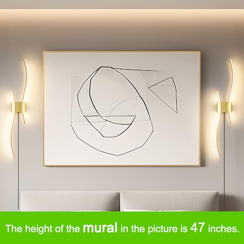 Modern Gold Plug in Wall Sconces Set of 2 (2 Count)
