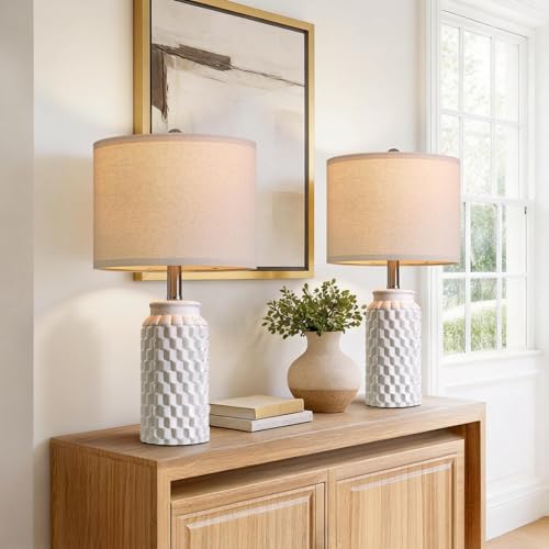 20.5" Ceramic Table Lamps Set of 2 (2 Count)