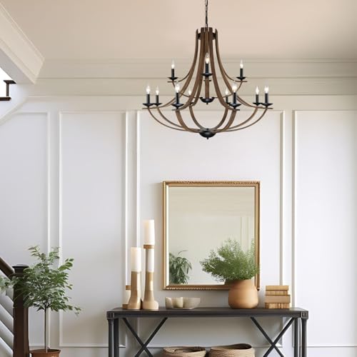 Farmhouse Chandeliers for Dining Room Light Fixture