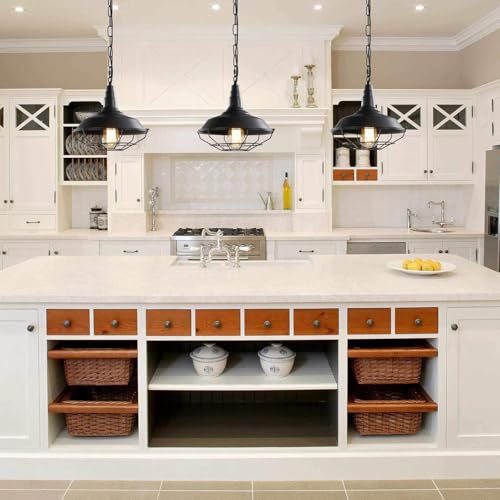 Black Pendant Light Kitchen Island 3 Pack (3 Count)