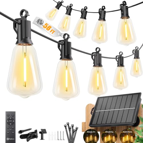 58FT Solar String Lights Outdoor Waterproof (58 Foot)