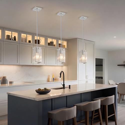 Modern Crystal Pendant Lights Kitchen Island
