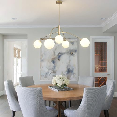 Contemporary Gold Ceiling Light 5