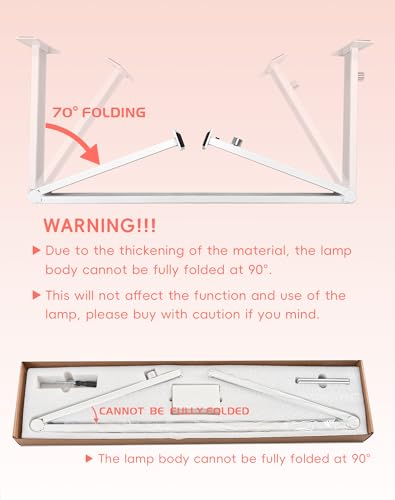 Foldable Half Moon Light for Nail Desk