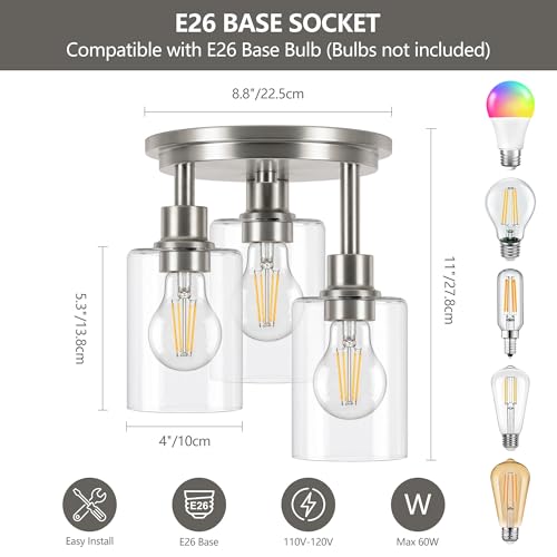 Semi Flush Mount Ceiling Light