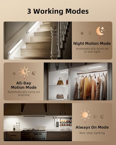 3 Pack 16.5inch Under Cabinet Lighting with Remote (3 Count)