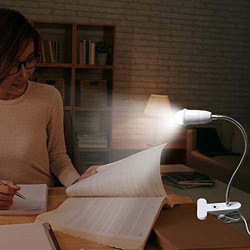 Aluminum Wire Neck Clip Light Socket (2 Count)