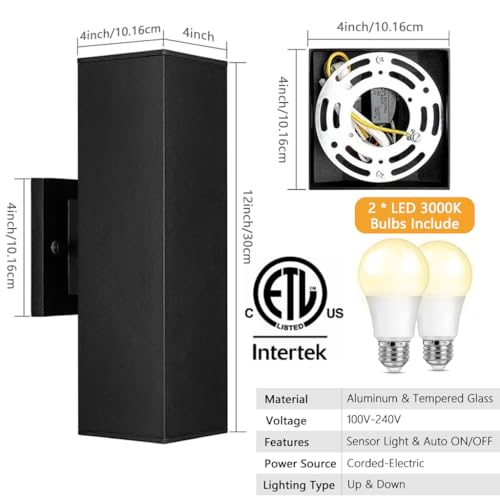 Dusk to Dawn Outdoor Wall Lights