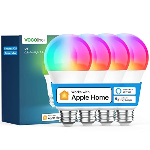 Smart Light Bulb Works with Apple Homekit (4 Count)