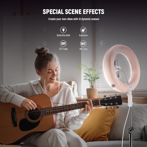 14" Inflatable Large Ring Light with Tripod Stand