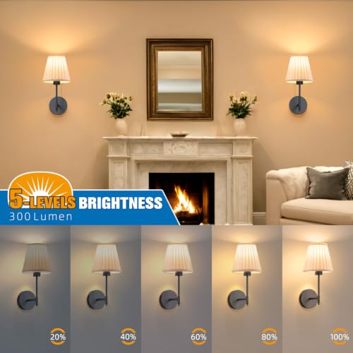 14.5 inch Battery Operated Wall Sconce Set of 2 (2 Count)
