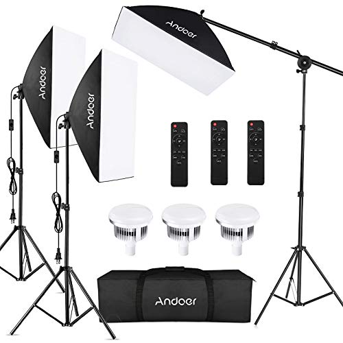 Softbox Photography Lighting Kit Professional Studio Equipment with 20"x28" Softbox