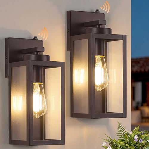 Upgraded Dusk to Dawn Outdoor Wall Lights (2 Count)