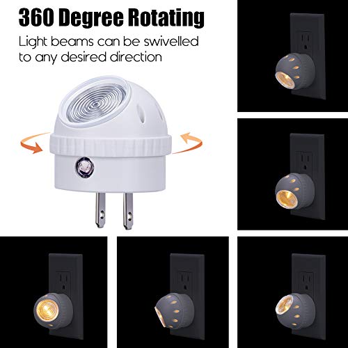 Plug in LED Night Light Dusk to Dawn Sensor Warm White 6 Pack (6 Count)