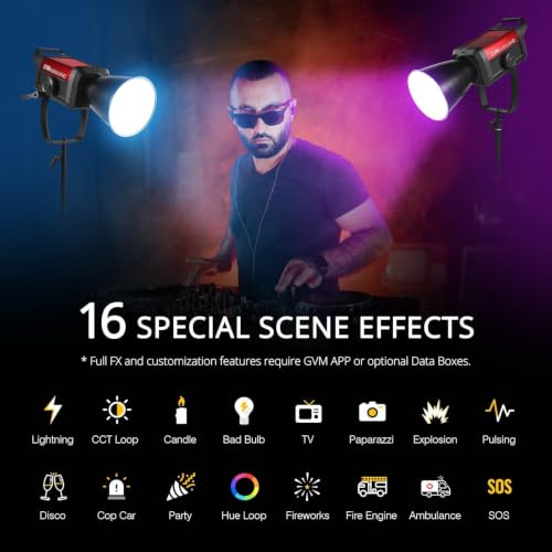 GVM SD500C RGB COB Studio Light
