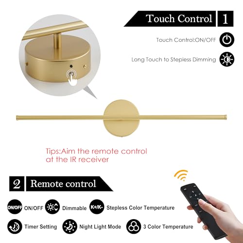 Removable Battery Operated Wall Sconces Set of Two (2 Count)
