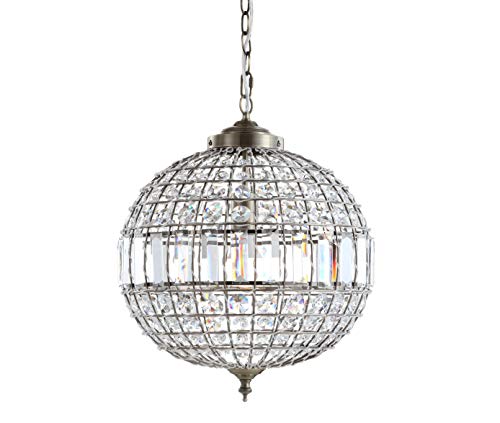 Georgina 1 Light Crystal Globe Pendant