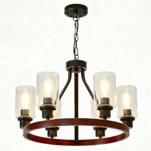 6 Light Rustic Chandelier (72 Count)