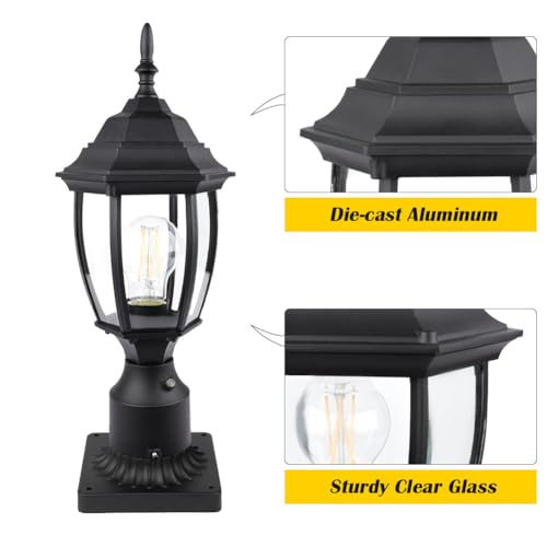 Dusk to Dawn Outdoor Post Light Hardwired 120V