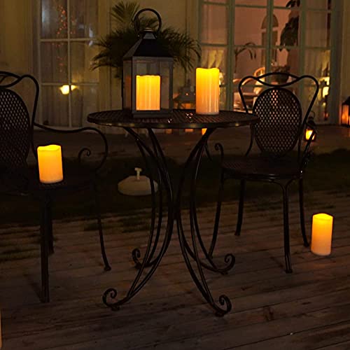 6" 8" 10" x 4" Waterproof Outdoor Flameless Candles (3 Count)