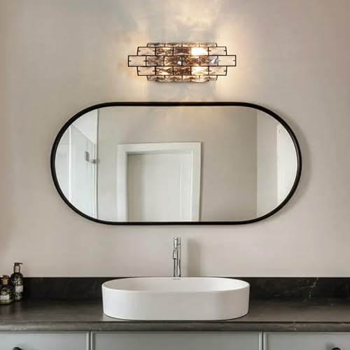 Black Crystal Wall Sconce