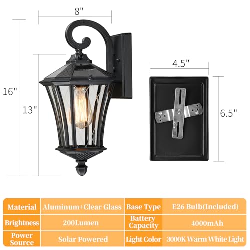 16" Solar Wall Lights