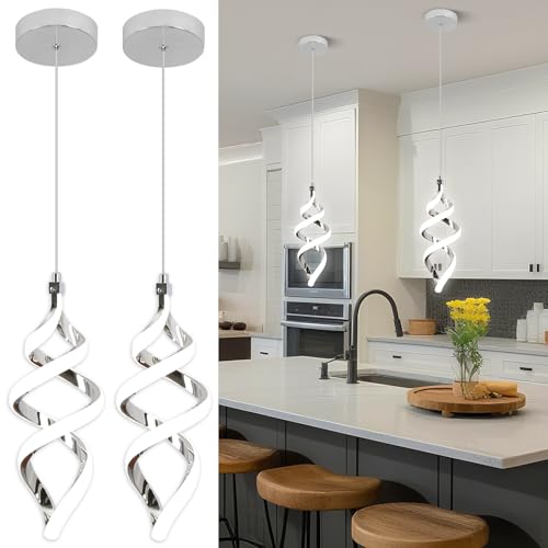 Modern Led Pendant Light Fixture (2 Count)
