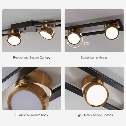 48 Inch Modern Dimmable LED Track Lighting with Remote