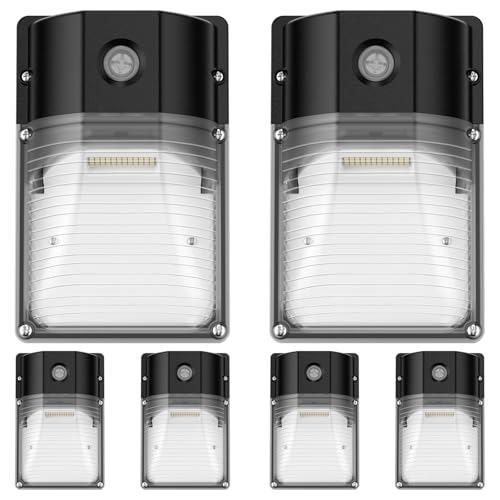30W LED Wall Pack Light with Dusk to Dawn Photocell (6 Count)