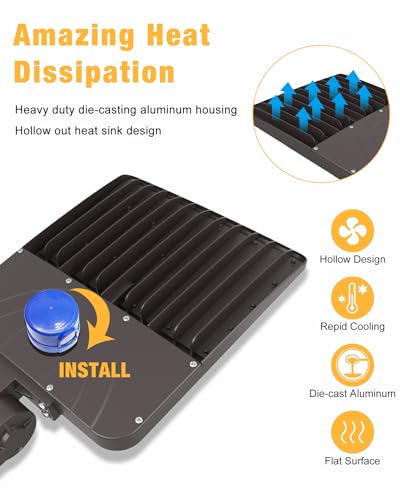LED Parking Lot Light 150W 21000LM 5000K