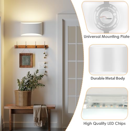 Modern LED Wall Sconces Set of 2 (2 Count)