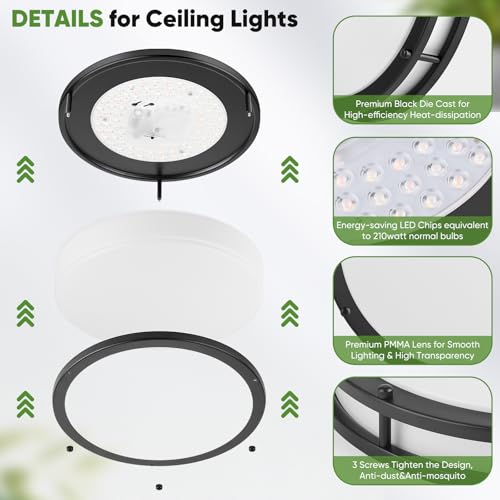 10 Inch LED Flush Mount Ceiling Light