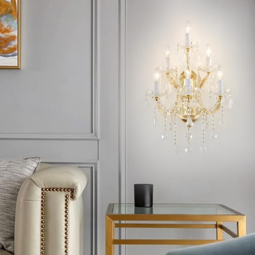 Large Modern Crystal Wall Lights
