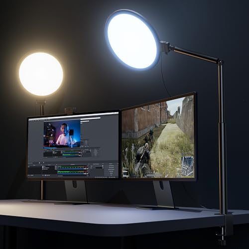 10.2" Desk Ring Light with Stand