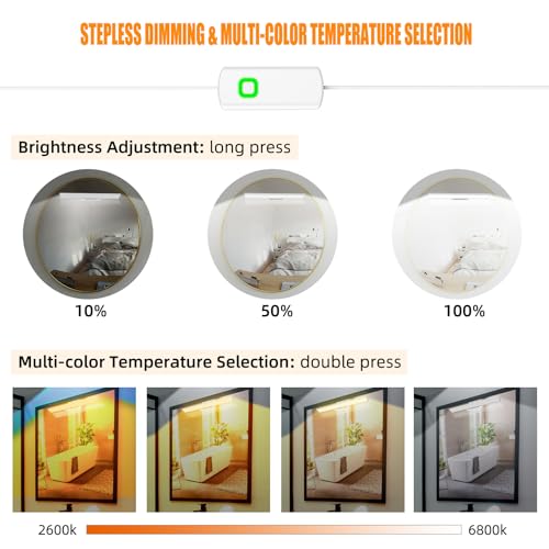 Led Vanity Light Bar for Mirror with Adjustable Angle for Makeup