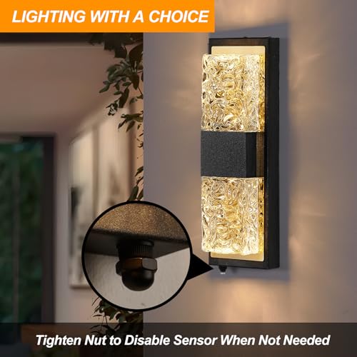 14.2" Dusk to Dawn Outdoor Wall Light