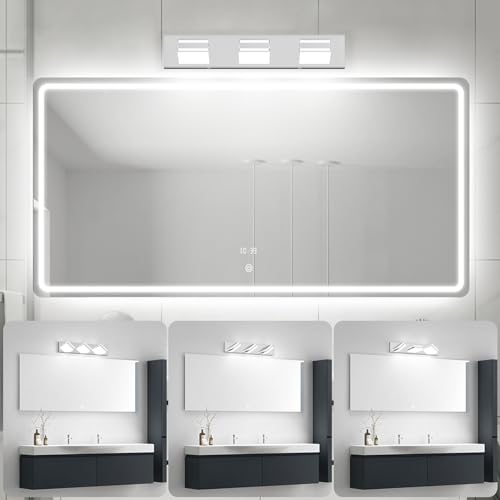 LED Modern Bathroom Vanity Lights Chrome 3 (3 Count)