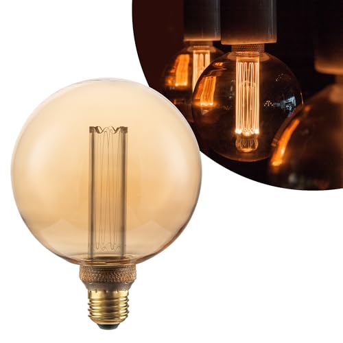 Globe Decorative Light Bulb Vintage Edison LED Soft Warm Amber G125