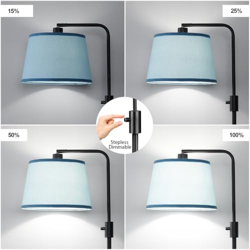 Upgraded】 Dimmable Black Floor Lamp
