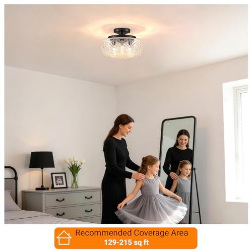 3 Light Semi Flush Mount Ceiling Light Fixtures